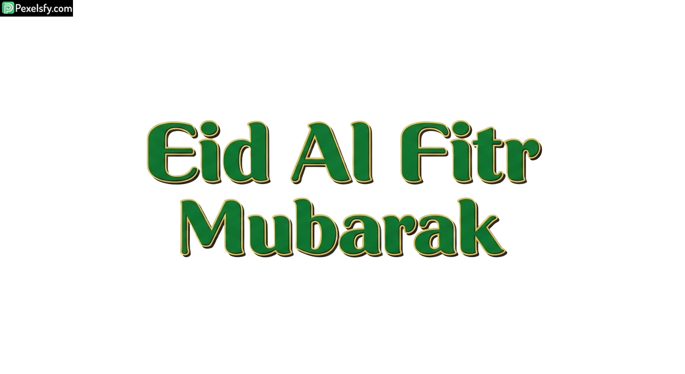 Eid Al Fitr Mubarak greeting isolated on transparent background (22)