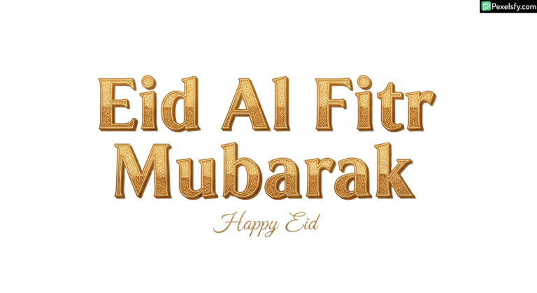 Eid Al Fitr Mubarak greeting isolated on transparent background (23)