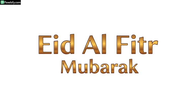 Eid Al Fitr Mubarak greeting isolated on transparent background (25)