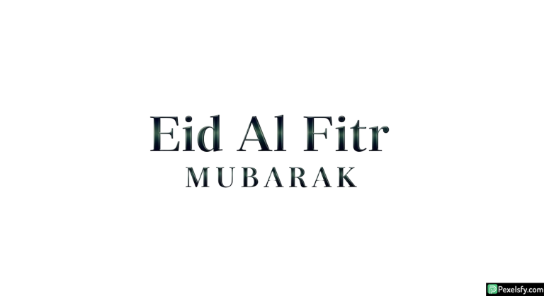 Eid Al Fitr Mubarak greeting isolated on transparent background (27)