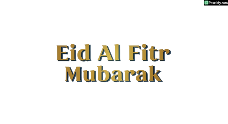 Eid Al Fitr Mubarak greeting isolated on transparent background (3)