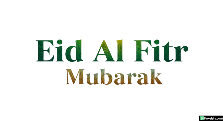 Eid Al Fitr Mubarak greeting isolated on transparent background (31)