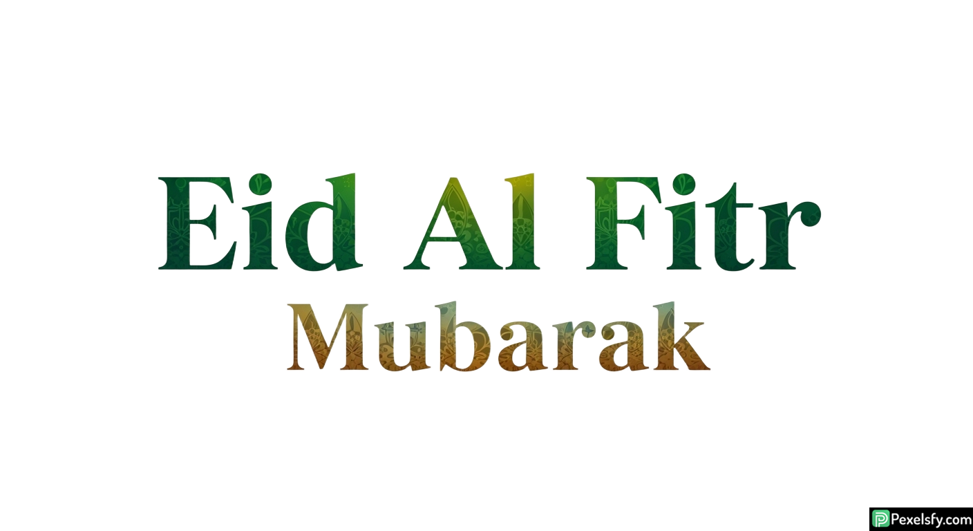 Eid Al Fitr Mubarak greeting isolated on transparent background (31)