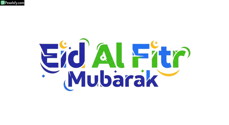 Eid Al Fitr Mubarak greeting isolated on transparent background (32)