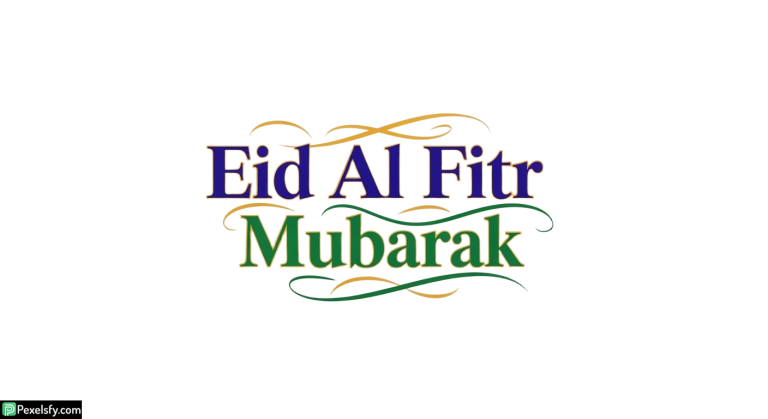 Eid Al Fitr Mubarak greeting isolated on transparent background (35)