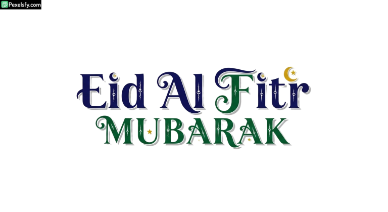 Eid Al Fitr Mubarak greeting isolated on transparent background (36)