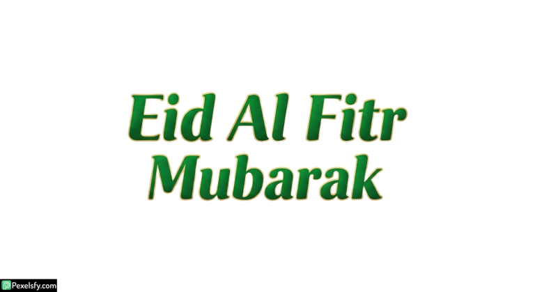 Eid Al Fitr Mubarak greeting isolated on transparent background (37)