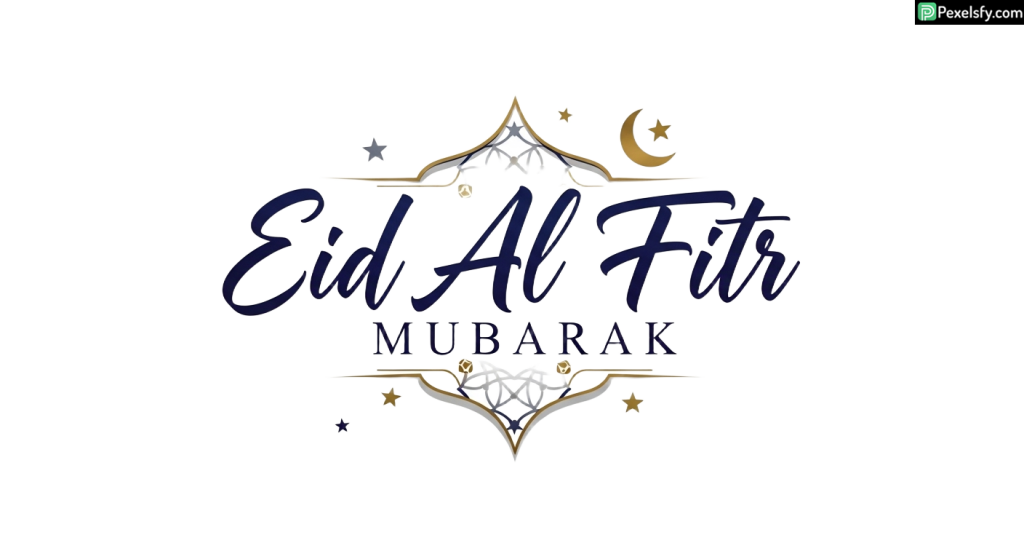 Eid Al Fitr Mubarak greeting isolated on transparent background (41)