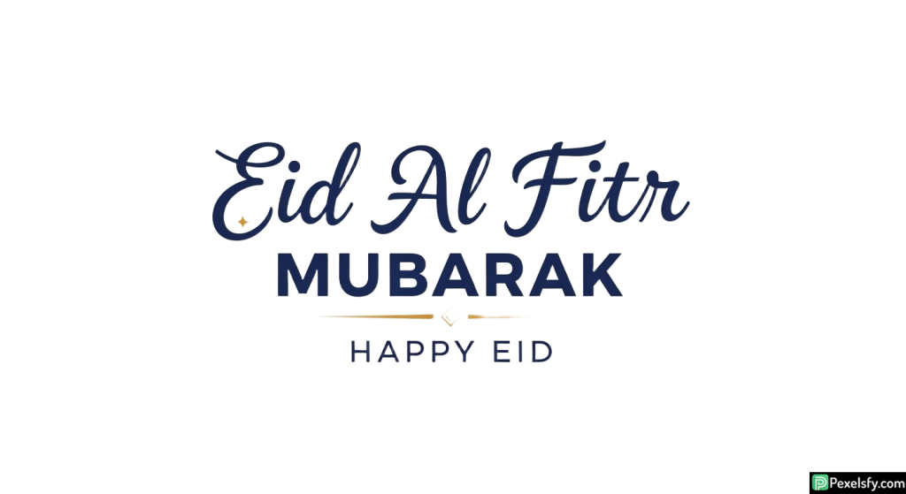 Eid Al Fitr Mubarak greeting isolated on transparent background (42)