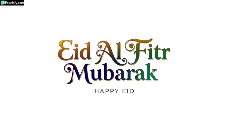 Eid Al Fitr Mubarak greeting isolated on transparent background (46)