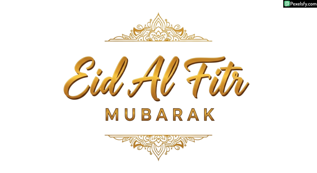 Eid Al Fitr Mubarak greeting isolated on transparent background (47)