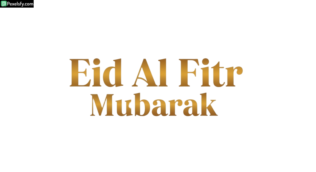Eid Al Fitr Mubarak greeting isolated on transparent background (48)