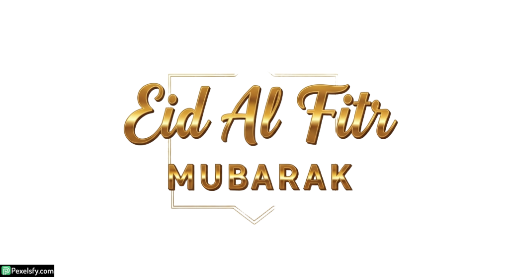 Eid Al Fitr Mubarak greeting isolated on transparent background (49)