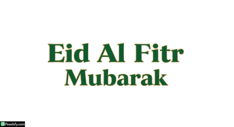 Eid Al Fitr Mubarak greeting isolated on transparent background (5)