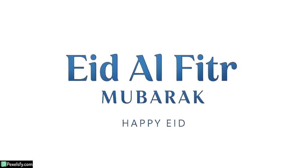 Eid Al Fitr Mubarak greeting isolated on transparent background (7)