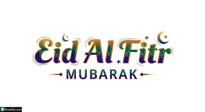 Eid Al Fitr Mubarak greeting isolated on transparent background (8)