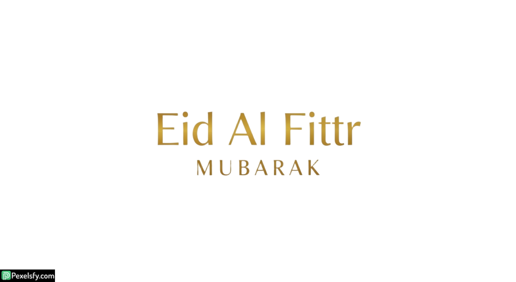 Eid Al Fitr Mubarak greeting isolated on transparent background (8)