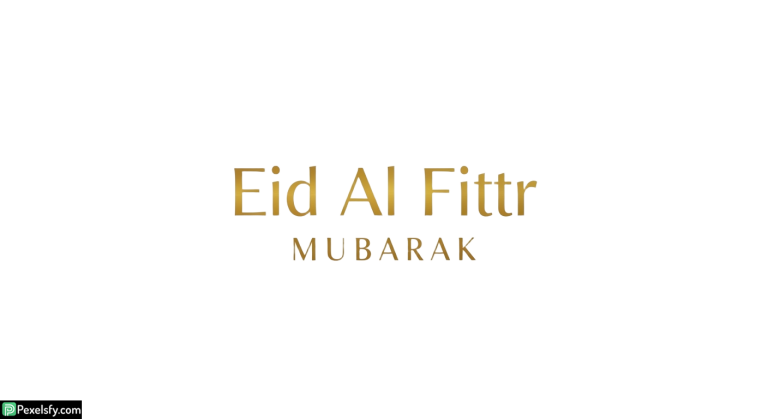 Eid Al Fitr Mubarak greeting isolated on transparent background (8)