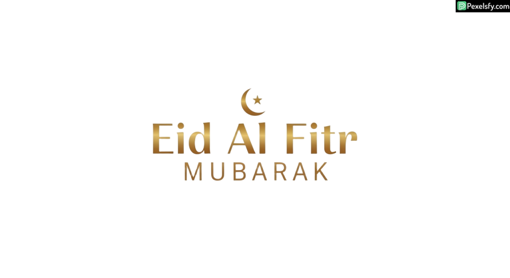 Eid Al Fitr Mubarak greeting isolated on transparent background (9)
