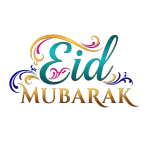 Eid Mubarak Calligraphy Design isolated on transparent background (18)