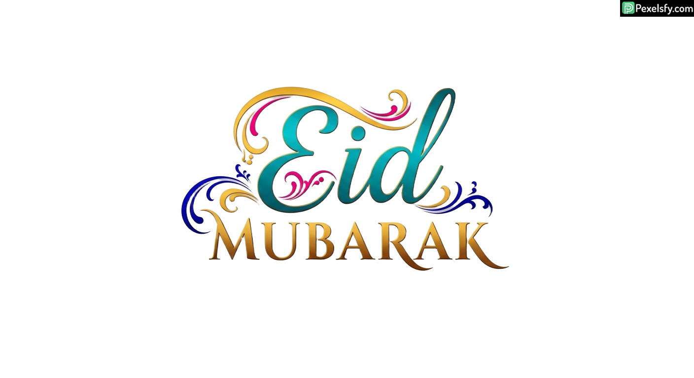 Eid Mubarak Calligraphy Design isolated on transparent background (18)