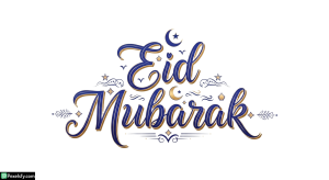 Eid Mubarak Calligraphy Design isolated on transparent background (25)