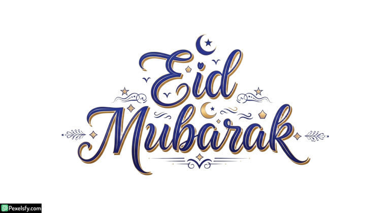 Eid Mubarak Calligraphy Design isolated on transparent background (25)