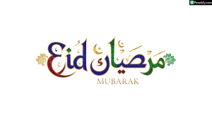 Eid Mubarak Calligraphy Design isolated on transparent background (33)