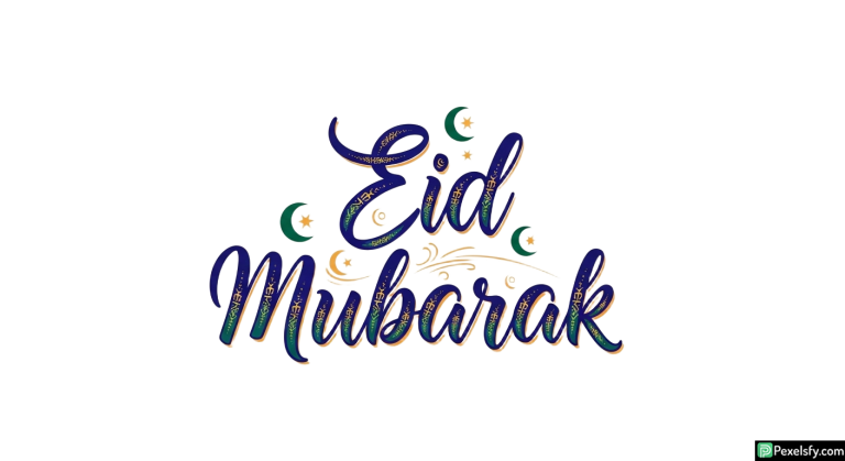 Eid Mubarak Calligraphy Design isolated on transparent background (39)