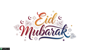 Eid Mubarak Calligraphy Design isolated on transparent background (6)