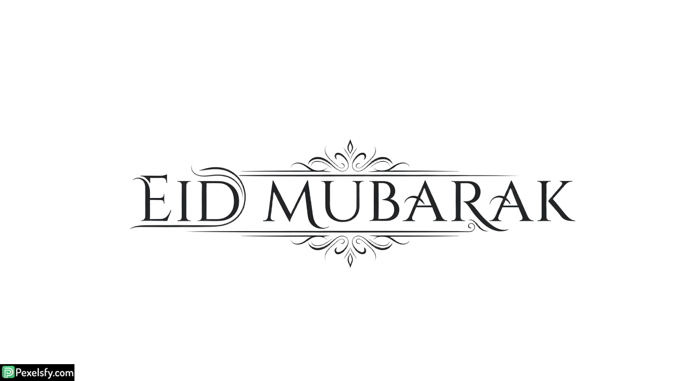 Eid Mubarak Calligraphy isolated on transparent background (21)