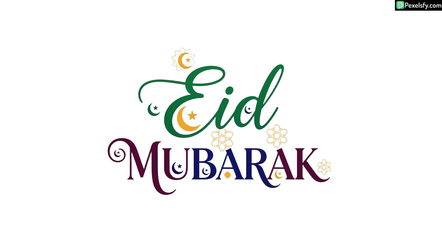Eid Mubarak Calligraphy isolated on transparent background (29)