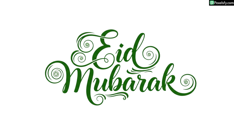 Eid Mubarak Calligraphy isolated on transparent background (3)