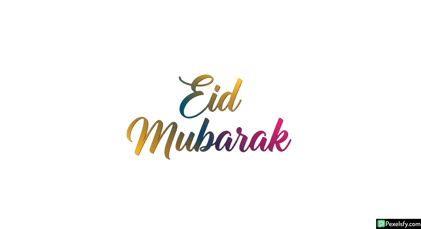 Eid Mubarak Calligraphy isolated on transparent background (32)