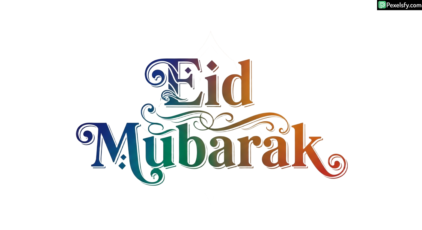 Eid Mubarak Calligraphy isolated on transparent background (33)