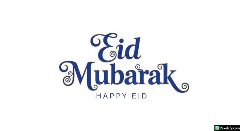 Eid Mubarak Calligraphy isolated on transparent background (35)