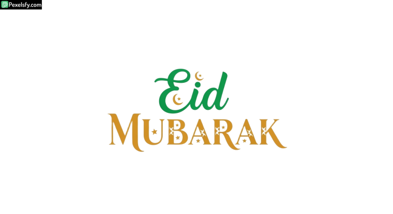 Eid Mubarak Calligraphy isolated on transparent background (43)
