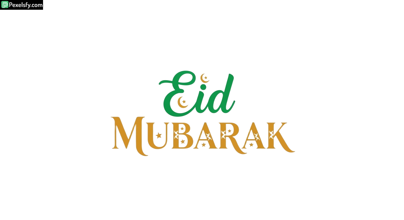 Eid Mubarak Calligraphy isolated on transparent background (43)