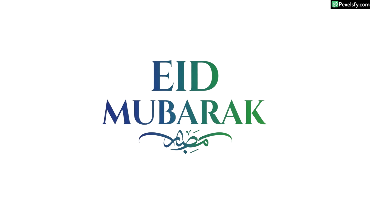 Eid Mubarak Calligraphy isolated on transparent background (44)
