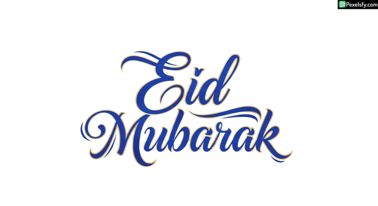 Eid Mubarak Calligraphy isolated on transparent background (5)