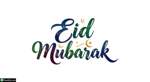 Eid Mubarak Calligraphy isolated on transparent background (50)