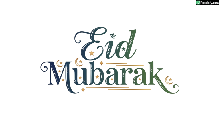 Eid Mubarak Calligraphy isolated on transparent background (60)