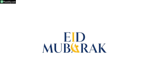 Eid Mubarak Calligraphy isolated on transparent background (62)
