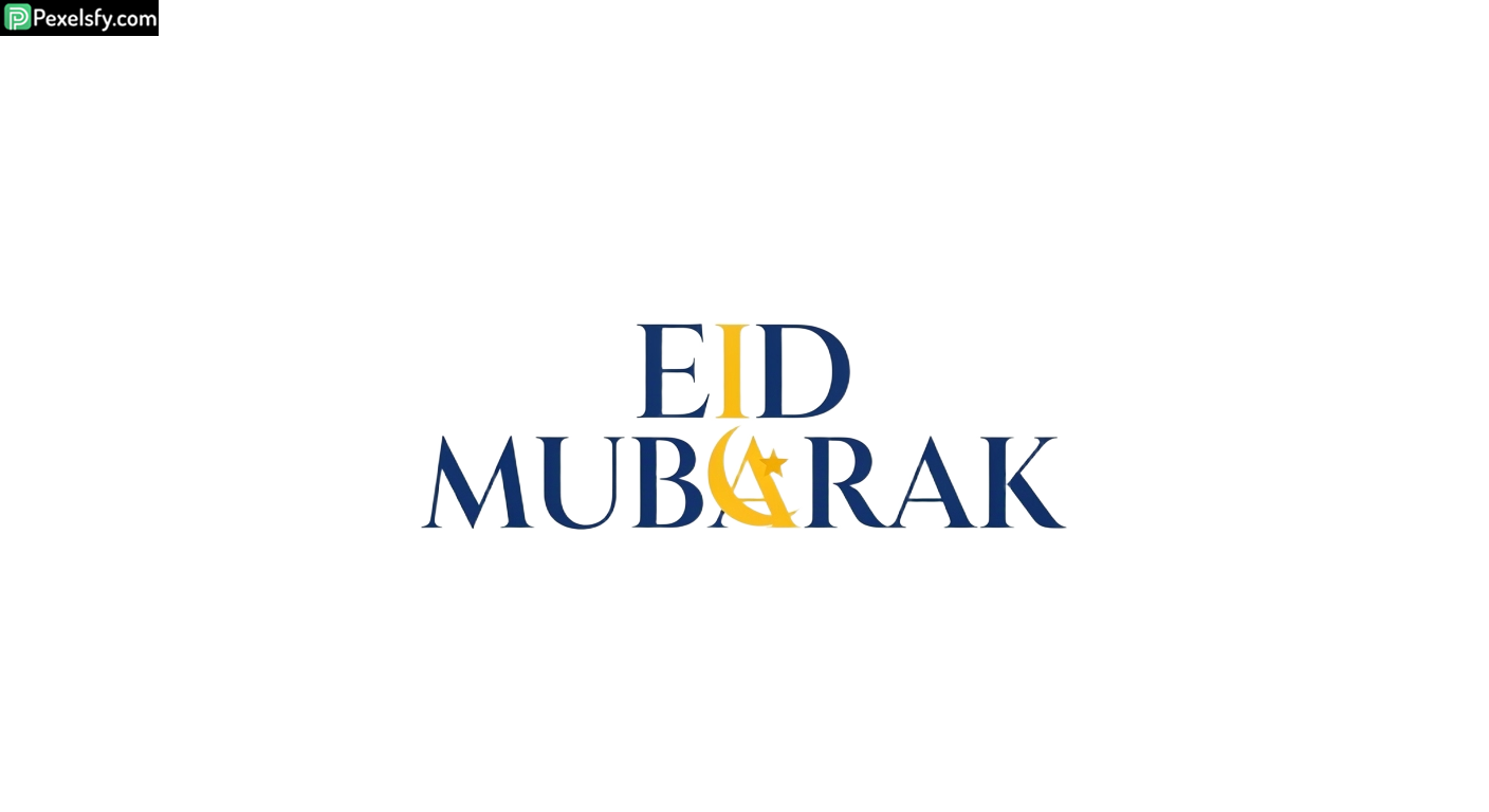 Eid Mubarak Calligraphy isolated on transparent background (62)