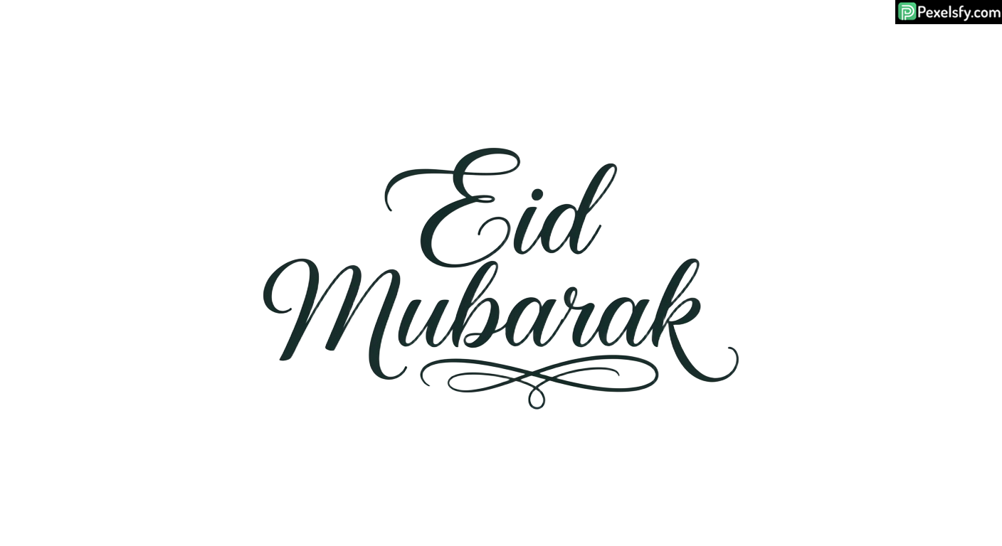 Eid Mubarak Calligraphy isolated on transparent background (79)