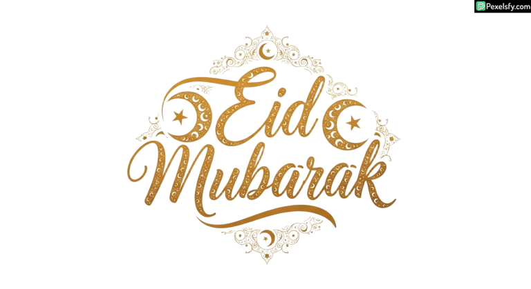 Eid Mubarak Calligraphy isolated on transparent background (80)