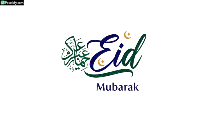 Eid Mubarak Calligraphy isolated on transparent background (82)