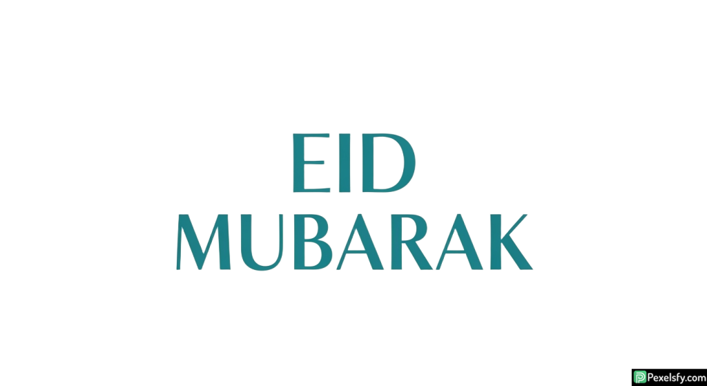 Eid Mubarak Typography isolated on transparent background (3)
