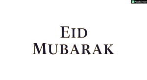 Eid Mubarak Typography isolated on transparent background