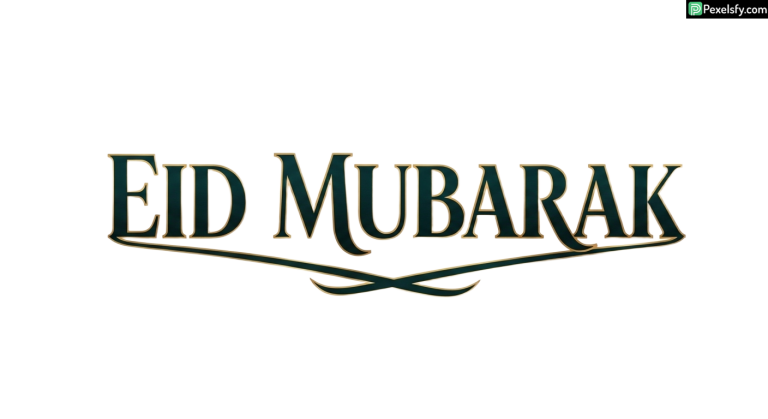 Eid Mubarak calligraphy design isolated on transparent background (1)